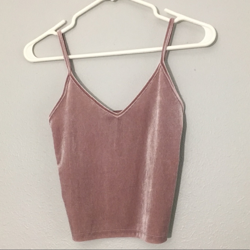 velvet crop top